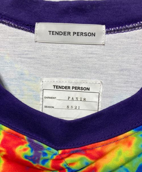 TENDER PERSON（テンダ―パーソン）TENDER PERSON (テンダ―パーソン) PURPLE TOYS GATHER TEE パープル×イエロー サイズ:2の古着・服飾アイテム