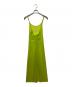 GANNI (ガニー) Mesh Cover Up Slip Dress ライムイエロー サイズ:38：8000円