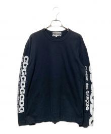COMME des GARCONS（コムデギャルソン）の古着「CDGアームプリントロングスリーブTシャツ」｜ブラック