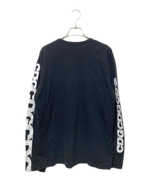 COMME des GARCONS（コムデギャルソン）COMME des GARCONS (コムデギャルソン) CDGアームプリントロングスリーブTシャツ ブラック サイズ:XLの古着・服飾アイテム