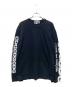 COMME des GARCONS（コムデギャルソン）の古着「CDGアームプリントロングスリーブTシャツ」｜ブラック
