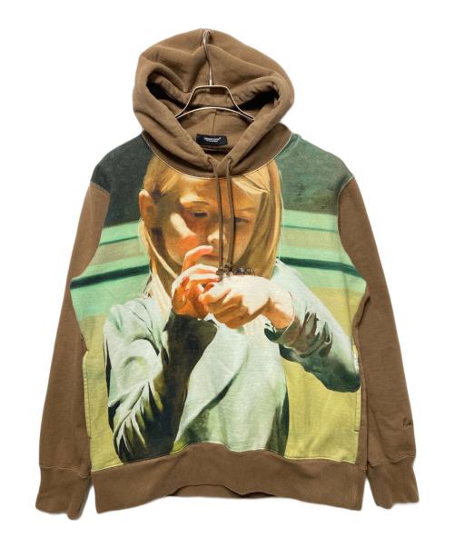 UNDERCOVER（アンダーカバー）UNDERCOVER (アンダーカバー) プリントパーカー ブラウン サイズ:3の古着・服飾アイテム