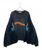 DISCOVEREDディスカバード）の古着「Wide College Sweat」｜ブラック