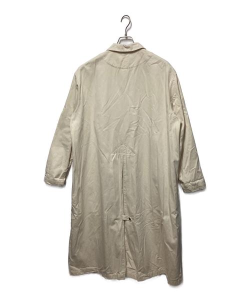 HARVESTY（ハーベスティー）HARVESTY (ハーベスティー) コットンチノクロスオーバーコート ベージュ サイズ:2の古着・服飾アイテム