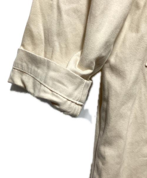 HARVESTY（ハーベスティー）HARVESTY (ハーベスティー) コットンチノクロスオーバーコート ベージュ サイズ:2の古着・服飾アイテム