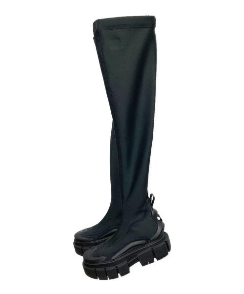 adidas（アディダス）adidas (アディダス) Ivy Park (アイヴィーパーク) スーパースリーク ロングブーツ ブラック サイズ:22の古着・服飾アイテム