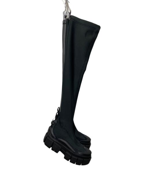 adidas（アディダス）adidas (アディダス) Ivy Park (アイヴィーパーク) スーパースリーク ロングブーツ ブラック サイズ:22の古着・服飾アイテム