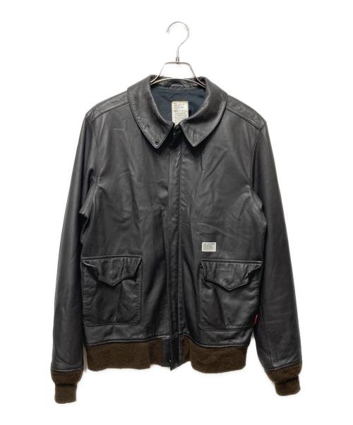 WTAPS（ダブルタップス）WTAPS (ダブルタップス) A-2タイプレザージャケット ブラウン サイズ:Ｍの古着・服飾アイテム