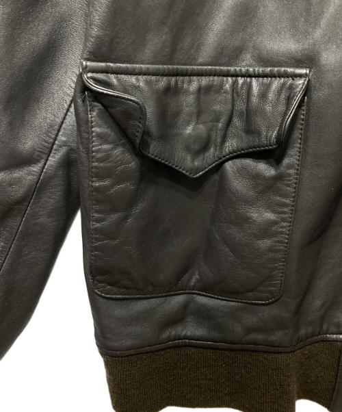 WTAPS（ダブルタップス）WTAPS (ダブルタップス) A-2タイプレザージャケット ブラウン サイズ:Ｍの古着・服飾アイテム