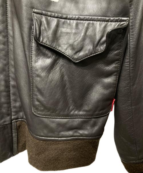 WTAPS（ダブルタップス）WTAPS (ダブルタップス) A-2タイプレザージャケット ブラウン サイズ:Ｍの古着・服飾アイテム