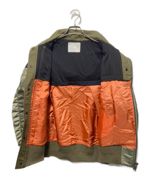sacai（サカイ）sacai (サカイ) Nylon Twill x Outdoor Blouson カーキ サイズ:1の古着・服飾アイテム