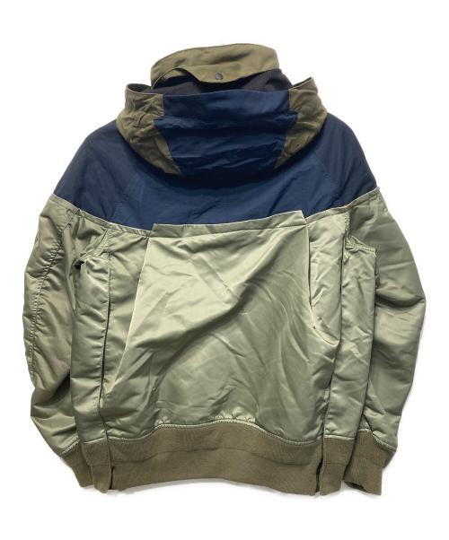 sacai（サカイ）sacai (サカイ) Nylon Twill x Outdoor Blouson カーキ サイズ:1の古着・服飾アイテム