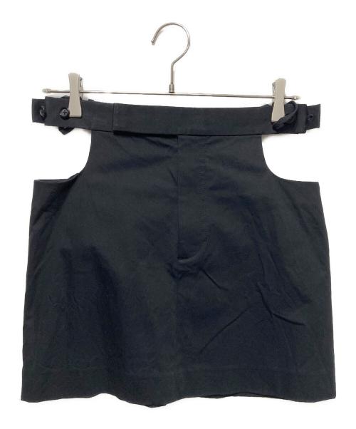 HELMUT LANG（ヘルムートラング）HELMUT LANG (ヘルムートラング) CUT OUT スカート ブラック サイズ:2の古着・服飾アイテム