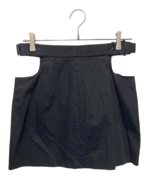 HELMUT LANG（ヘルムートラング）HELMUT LANG (ヘルムートラング) CUT OUT スカート ブラック サイズ:2の古着・服飾アイテム