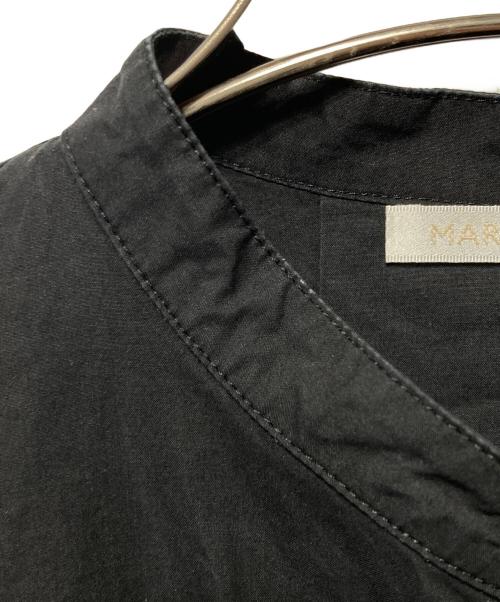 MARILYN MOON（マリリンムーン）MARILYN MOON (マリリンムーン) コットンボリュームスリーブシャツワンピース ブラック サイズ:FREEの古着・服飾アイテム