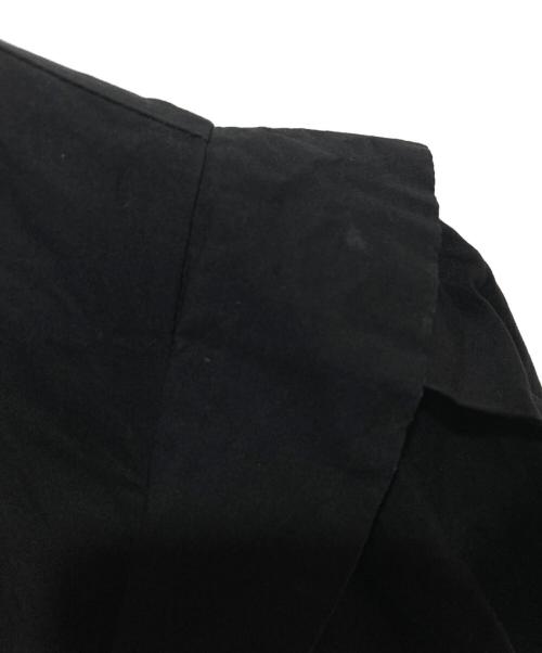 MARILYN MOON（マリリンムーン）MARILYN MOON (マリリンムーン) コットンボリュームスリーブシャツワンピース ブラック サイズ:FREEの古着・服飾アイテム