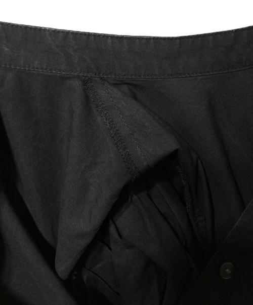 MARILYN MOON（マリリンムーン）MARILYN MOON (マリリンムーン) コットンボリュームスリーブシャツワンピース ブラック サイズ:FREEの古着・服飾アイテム