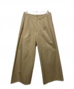 AURALEEオーラリー）の古着「ワイドチノパンツ」｜ベージュ