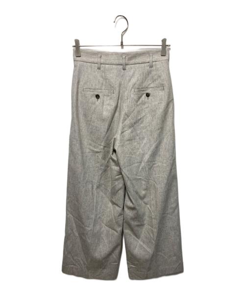 BALLSEY（ボールジィ）BALLSEY (ボールジィ) メランジカルゼ タックワイドパンツ グレー サイズ:34の古着・服飾アイテム