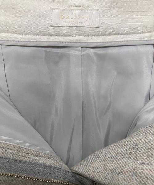 BALLSEY（ボールジィ）BALLSEY (ボールジィ) メランジカルゼ タックワイドパンツ グレー サイズ:34の古着・服飾アイテム