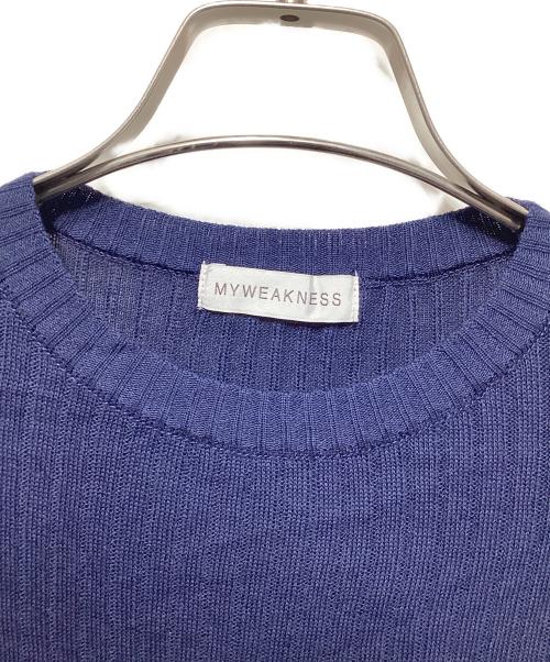 my weakness（マイ ウィークネス）MY WEAKNESS (マイ ウィークネス) Lily Knit ネイビー サイズ:FREEの古着・服飾アイテム