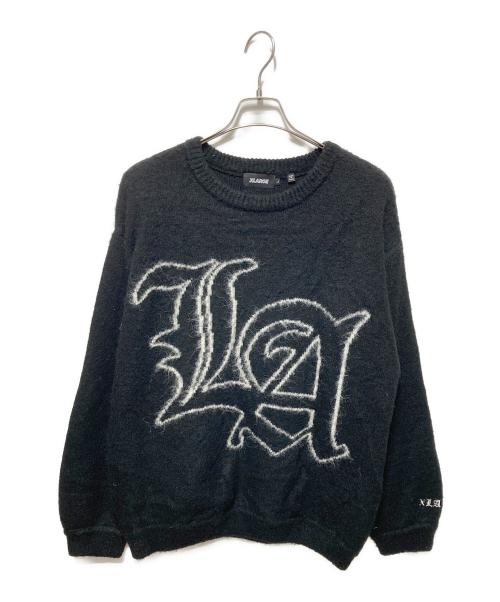 X-LARGE（エクストララージ）X-LARGE (エクストララージ) OLD ENGLISH MOHAIR CREWNECK KNIT ブラック サイズ:Lの古着・服飾アイテム