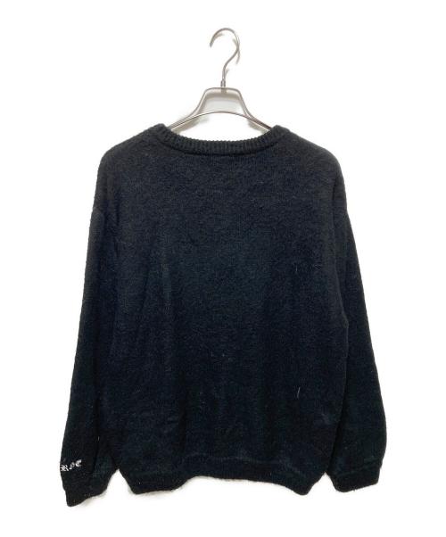 X-LARGE（エクストララージ）X-LARGE (エクストララージ) OLD ENGLISH MOHAIR CREWNECK KNIT ブラック サイズ:Lの古着・服飾アイテム