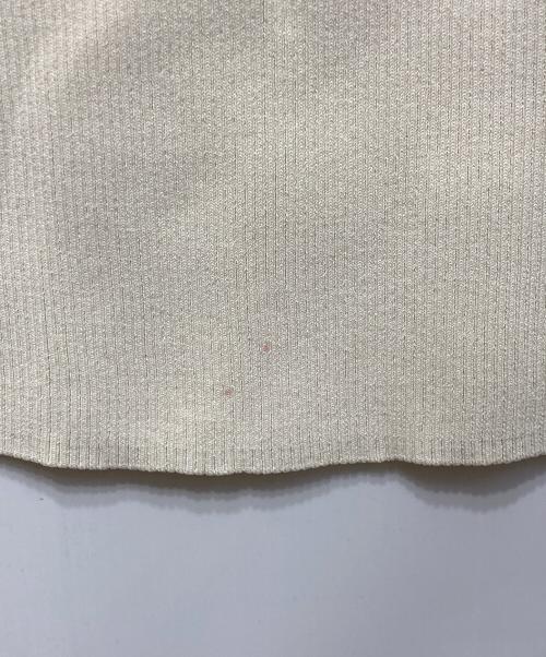 Junko Katoh For NOBLE（ジュンコカトウ ノーブル）Junko Katoh For NOBLE (ジュンコカトウ ノーブル) Square-Neck knit dress/スクアネックニットドレス ベージュ サイズ:Freeの古着・服飾アイテム