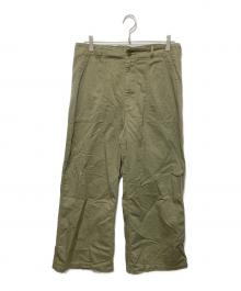 Attick by Johnbull（アティックバイジョンブル）の古着「ミリタリーワイドパンツ」｜カーキ
