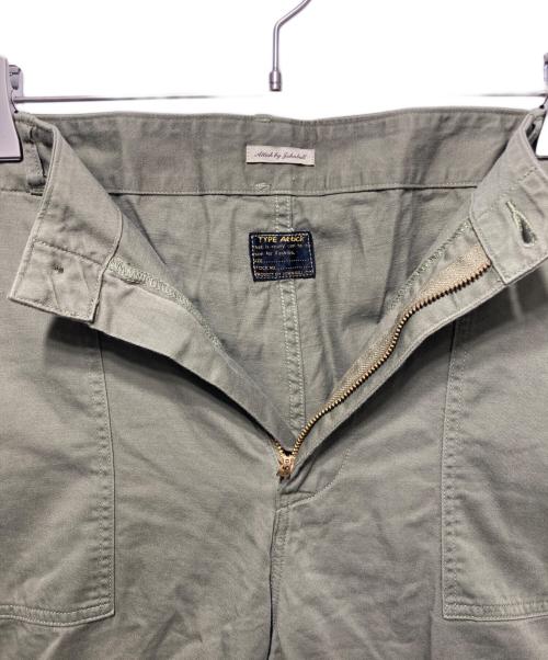 Attick by Johnbull（アティックバイジョンブル）Attick by Johnbull (アティックバイジョンブル) ミリタリーワイドパンツ カーキ サイズ:Ｓの古着・服飾アイテム