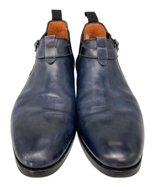 Santoni（サントーニ）Santoni (サントーニ) サイドゴアシューズ ネイビー サイズ:7 1/2の古着・服飾アイテム