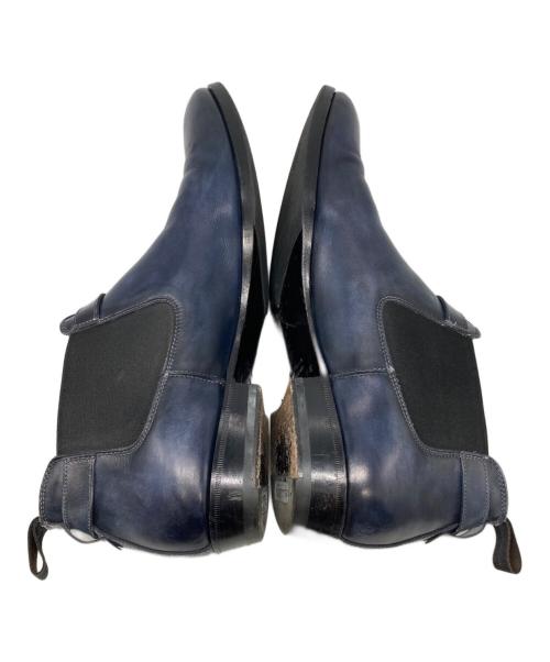 Santoni（サントーニ）Santoni (サントーニ) サイドゴアシューズ ネイビー サイズ:7 1/2の古着・服飾アイテム