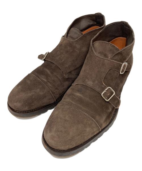 ANDREA VENTURA（アンドレア・ヴェンチューラ）ANDREA VENTURA (アンドレア・ヴェンチューラ) ダブルモンクシューズ ブラウン サイズ:42の古着・服飾アイテム