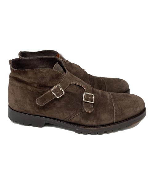 ANDREA VENTURA（アンドレア・ヴェンチューラ）ANDREA VENTURA (アンドレア・ヴェンチューラ) ダブルモンクシューズ ブラウン サイズ:42の古着・服飾アイテム