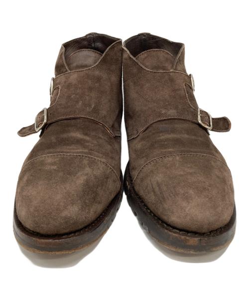 ANDREA VENTURA（アンドレア・ヴェンチューラ）ANDREA VENTURA (アンドレア・ヴェンチューラ) ダブルモンクシューズ ブラウン サイズ:42の古着・服飾アイテム