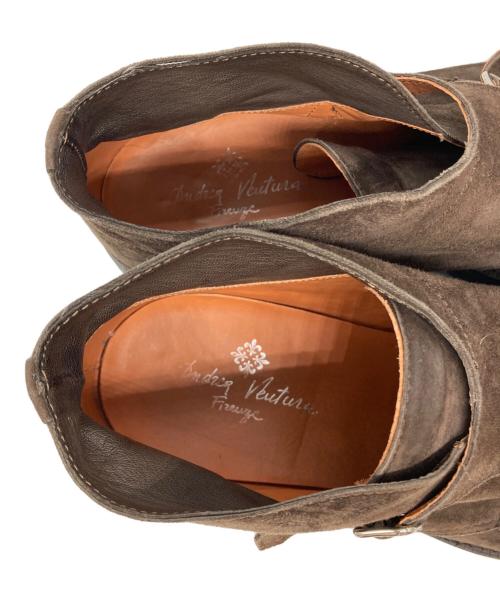 ANDREA VENTURA（アンドレア・ヴェンチューラ）ANDREA VENTURA (アンドレア・ヴェンチューラ) ダブルモンクシューズ ブラウン サイズ:42の古着・服飾アイテム