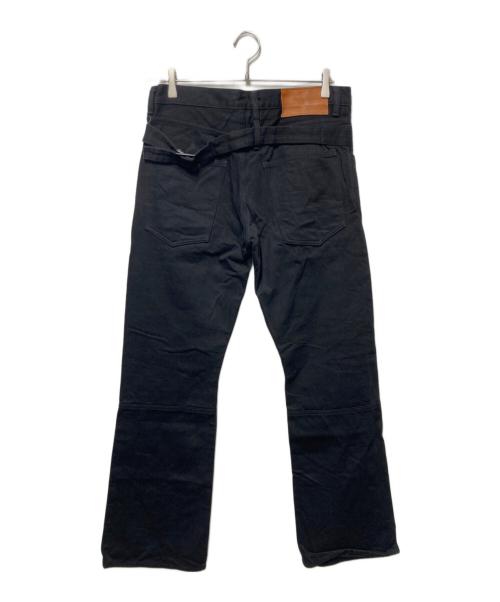 SUBLATIONS（サブレーションズ）SUBLATIONS (サブレーションズ) SLIM FLARE DENIM ブラック サイズ:34の古着・服飾アイテム