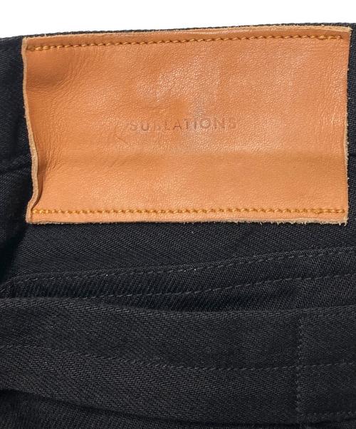 SUBLATIONS（サブレーションズ）SUBLATIONS (サブレーションズ) SLIM FLARE DENIM ブラック サイズ:34の古着・服飾アイテム