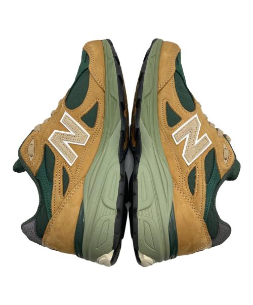 NEW BALANCE（ニューバランス）NEW BALANCE (ニューバランス) スニーカー ベージュ×グリーン サイズ:27の古着・服飾アイテム