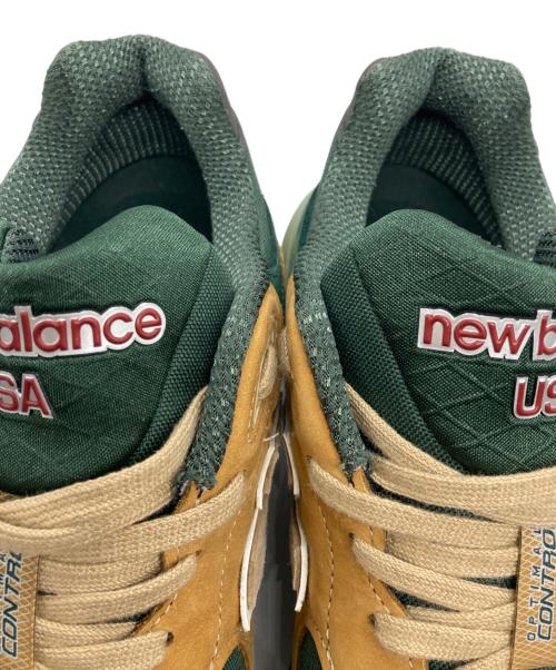 NEW BALANCE（ニューバランス）NEW BALANCE (ニューバランス) スニーカー ベージュ×グリーン サイズ:27の古着・服飾アイテム