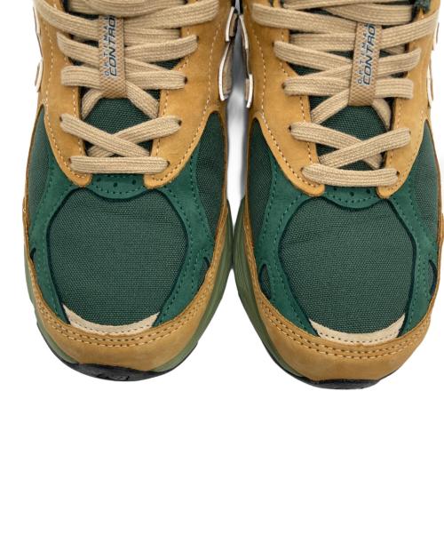 NEW BALANCE（ニューバランス）NEW BALANCE (ニューバランス) スニーカー ベージュ×グリーン サイズ:27の古着・服飾アイテム