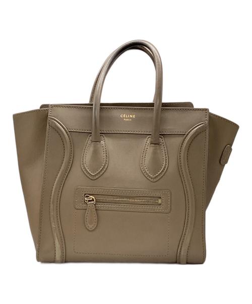 CELINE（セリーヌ）CELINE (セリーヌ) マイクロハンドバッグ ブラウンの古着・服飾アイテム