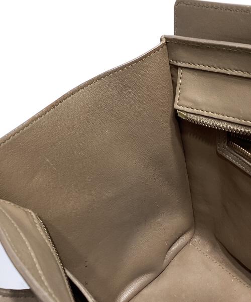 CELINE（セリーヌ）CELINE (セリーヌ) マイクロハンドバッグ ブラウンの古着・服飾アイテム