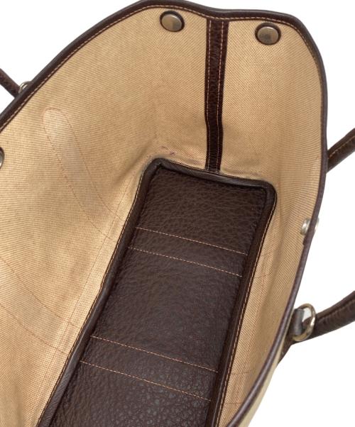 HERMES（エルメス）HERMES (エルメス) ハンドバッグ ベージュ×ブラウンの古着・服飾アイテム