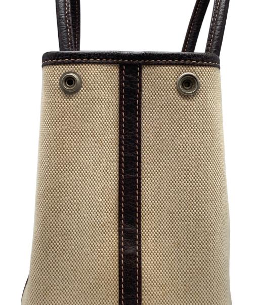 HERMES（エルメス）HERMES (エルメス) ハンドバッグ ベージュ×ブラウンの古着・服飾アイテム