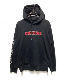 DIESEL（ディーゼル）の古着「ロゴパーカー」｜ブラック