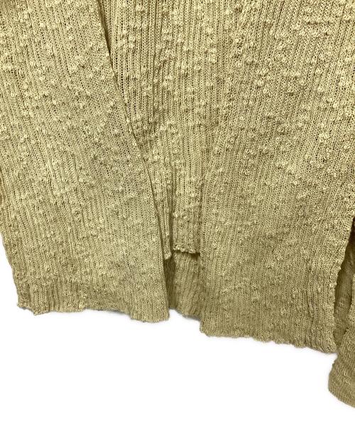 KOTONE（コトネ）KOTONE (コトネ) リボンリブニット ベージュ サイズ:freeの古着・服飾アイテム