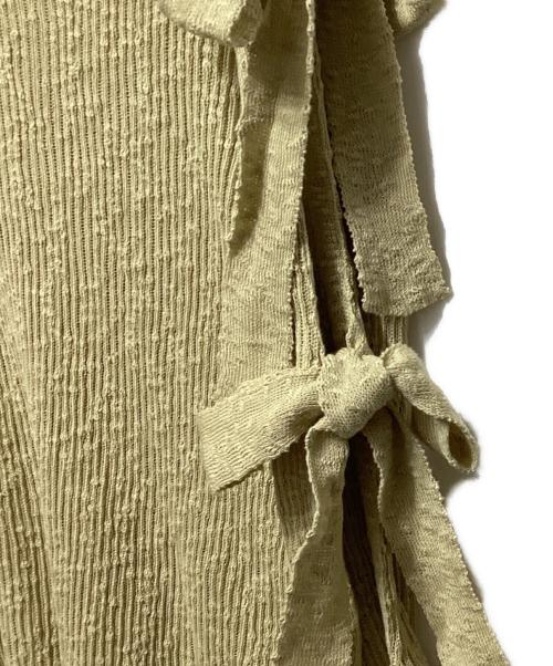 KOTONE（コトネ）KOTONE (コトネ) リボンリブニット ベージュ サイズ:freeの古着・服飾アイテム