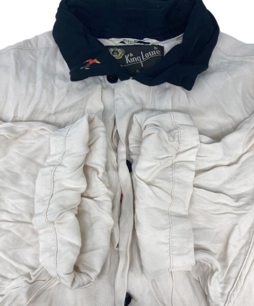 KING LOUIE（キングルイ）KING LOUIE (キングルイ) 50’S レーヨンボウリングシャツ ホワイト サイズ:Ｍの古着・服飾アイテム