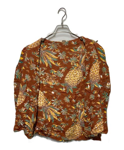 MADE IN CALIFORNIA（メイドインカリフォルニア）made in california (メイドインカリフォルニア) 50’S アロハシャツ ブラウン サイズ:Lの古着・服飾アイテム